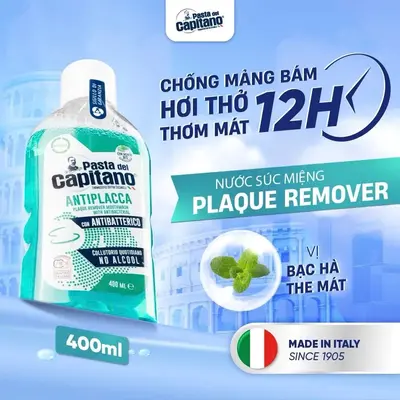 Alternative view of Nước súc miệng Pasta del Capitano Plaque Remover (Loại bỏ mảng bám) – 400ml