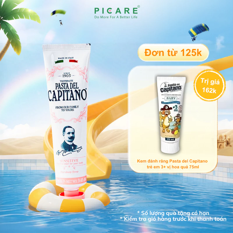 Kem đánh răng Pasta del Capitano 1905 Sensitive (Cho răng nhạy cảm) – 75ml