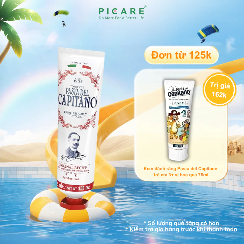 Kem đánh răng Pasta del Capitano 1905 Original (Hương Quế Nguyên bản) – 75ml