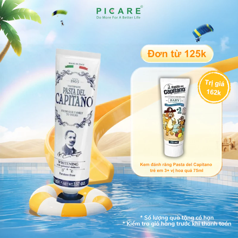Kem đánh răng Pasta del Capitano 1905 Whitening (Làm trắng răng) – 75ml