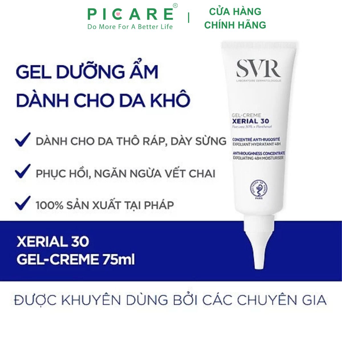 Kem dưỡng da toàn thân dành cho da khô giúp giữ ẩm da SVR Xerial 30 Gel Cream 75ml - Ảnh 4
