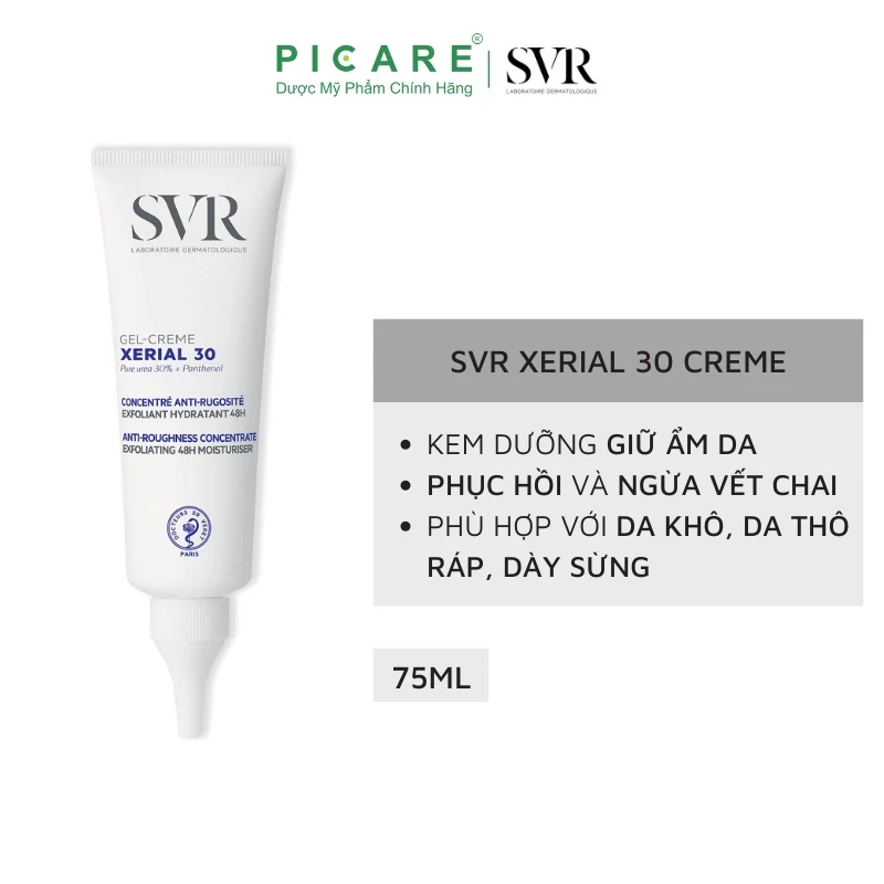 Kem dưỡng da toàn thân dành cho da khô giúp giữ ẩm da SVR Xerial 30 Gel Cream 75ml - Ảnh 3