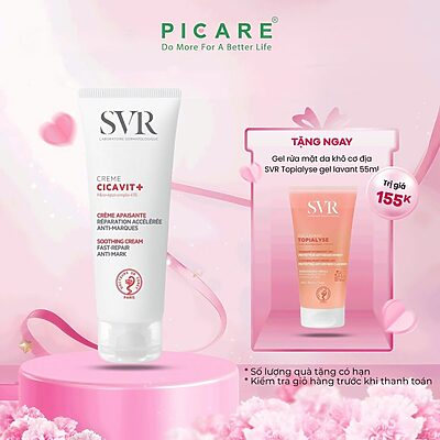 Kem Dưỡng Làm Dịu Da Dành Cho Da Nhạy Cảm, Mẫn Đỏ SVR Cicavit+ Cream 40ml