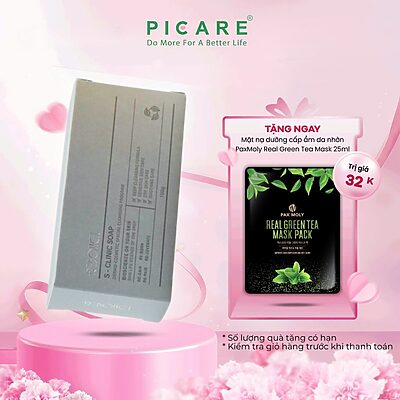 Xà phòng làm giảm mụn sáng da dùng cho mặt và toàn thân Reboncel S-Clinic Soap 100g