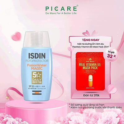Sữa chống nắng kiểm soát dầu nhờn ISDIN Oil Control Fotoprotector Fusion Water Magic SPF50 50ml