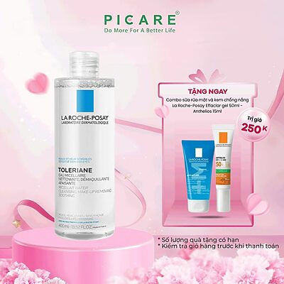 Nước Làm Sạch Sâu Và Tẩy Trang Cho Da Nhạy Cảm La Roche-Posay Micellar Water Ultra Sensitive Skin 400ml