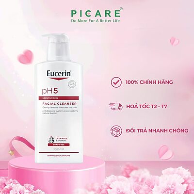 Sữa Rửa Mặt Cho Da Nhạy Cảm Eucerin Facial Cleanser Sensitive Skin 400ml