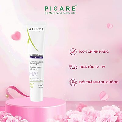 Kem phục hồi và tái tạo da sau tổn thương, laser A-Derma Epitheliale A.H Ultra Soothing Repairing Cream 40ml