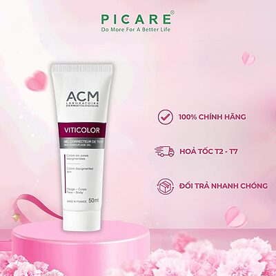Gel Che Khuyết Điểm Chàm, Bạch Biến ACM Viticolor Skin Camouflage Gel 50ml