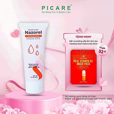 Dầu gội cải thiện da đầu dầu, giảm gàu ngứa Nazorel Shampoo 100 ML