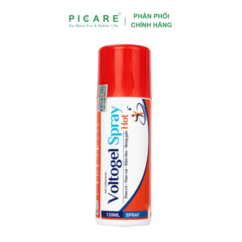 Chai xịt nóng Voltogel Hot Spray giảm đau cơ, đau vai, bầm tím, bong gân 120ml