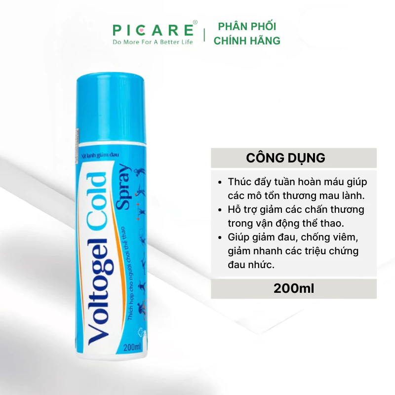 Chai xịt lạnh Voltogel Cold Spray giảm đau 200ml - Ảnh 4