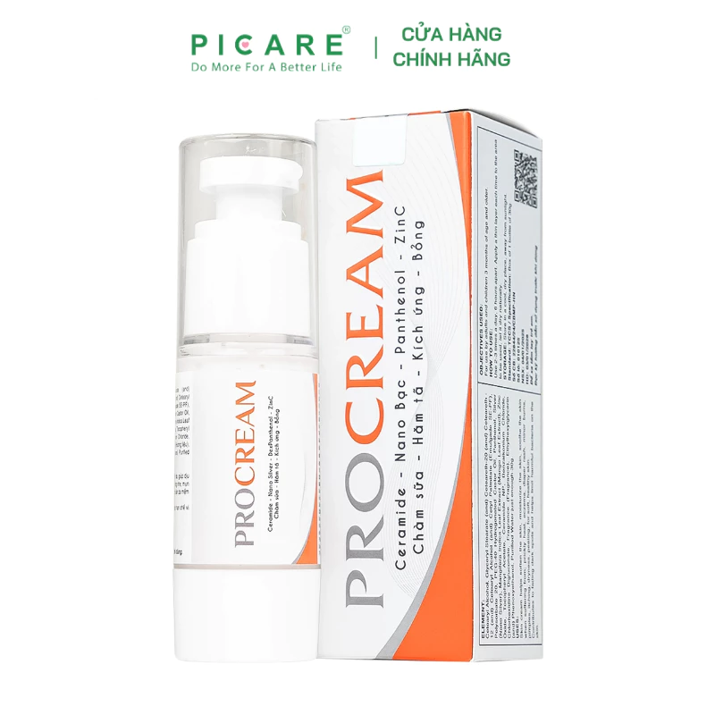 Kem Bôi Procream Hỗ Trợ Giảm Hăm Tã, Chàm Sữa, Bỏng, Kích Ứng Da 50g