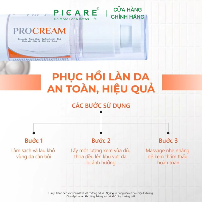 Kem Bôi Procream Hỗ Trợ Giảm Hăm Tã, Chàm Sữa, Bỏng, Kích Ứng Da 50g - Ảnh 5