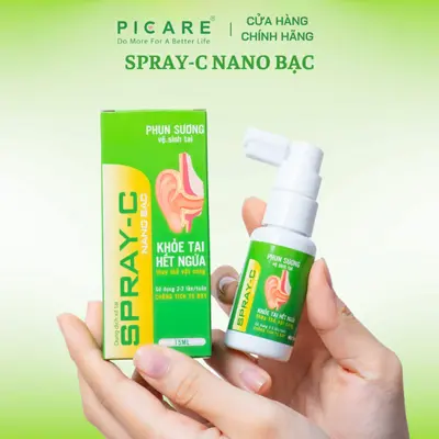 Alternative view of Xịt Vệ Sinh Tai Spray-C Nano Bạc Aero Chemie 15ml Làm Sạch Ráy Tai, Phục Hồi Cơ Chế Tự Làm Sạch Ráy